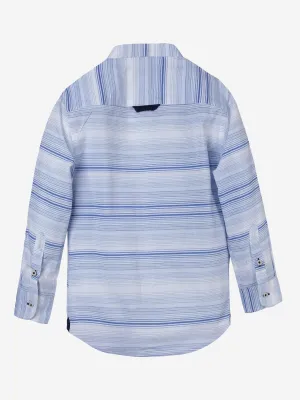 Blue Mao Collar Casual Shirt